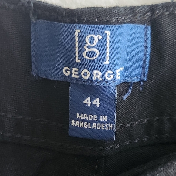 🩳 George Men’s Black Cargo Shorts – Size 44, NWT, 10” Inseam, Comfort Flex - Picture 13 of 14